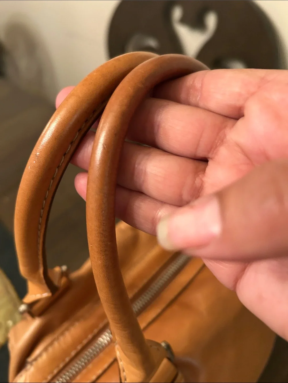 Michael kors Tan Leather Top-Handle Satchel Handbag